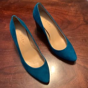 Talbots Teal Suede Heels